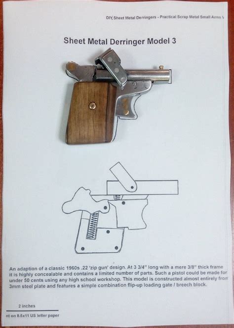 sheet metal derringer model 3